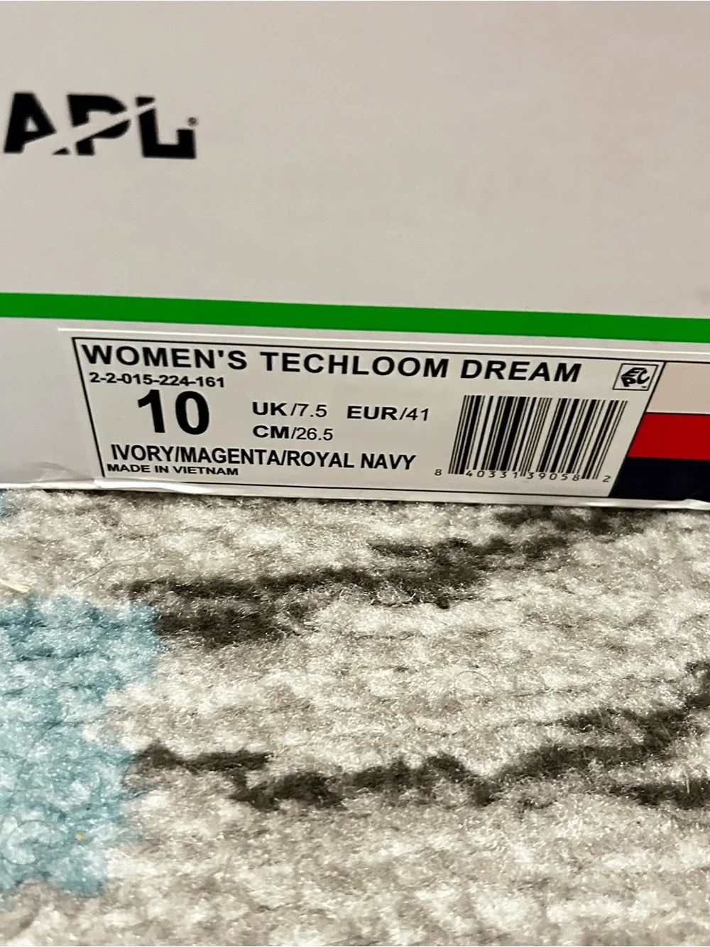 APL Women’s Lightweight Red & White Blue Techloom Dream Size 10